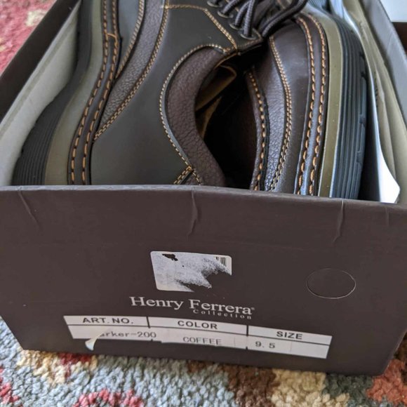 NEW Slip-On Brown Shoes Henry Ferrera Parker-200 Size 9.5 main image 5